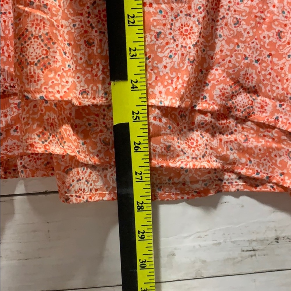 NWT Fever lightweight Orange Print Tank Blouse - Picture 8 of 9